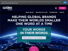 Tablet Screenshot of codexglobal.net